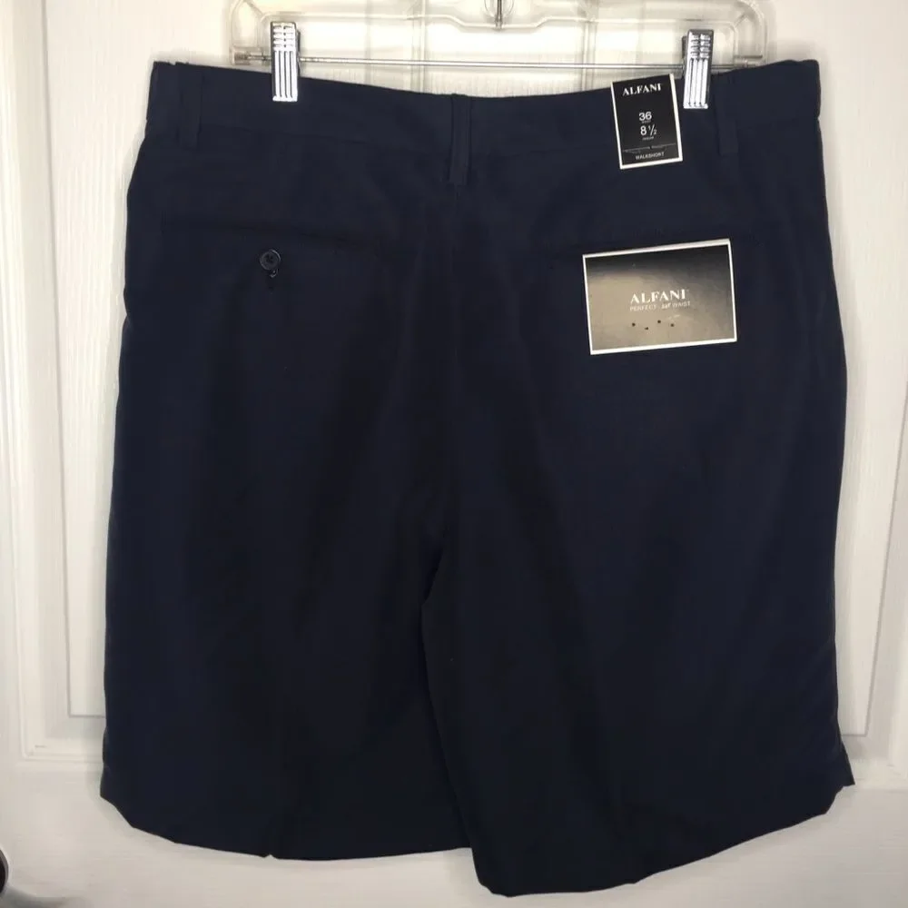 Alfani Walkshort Navy Flexible Waistband